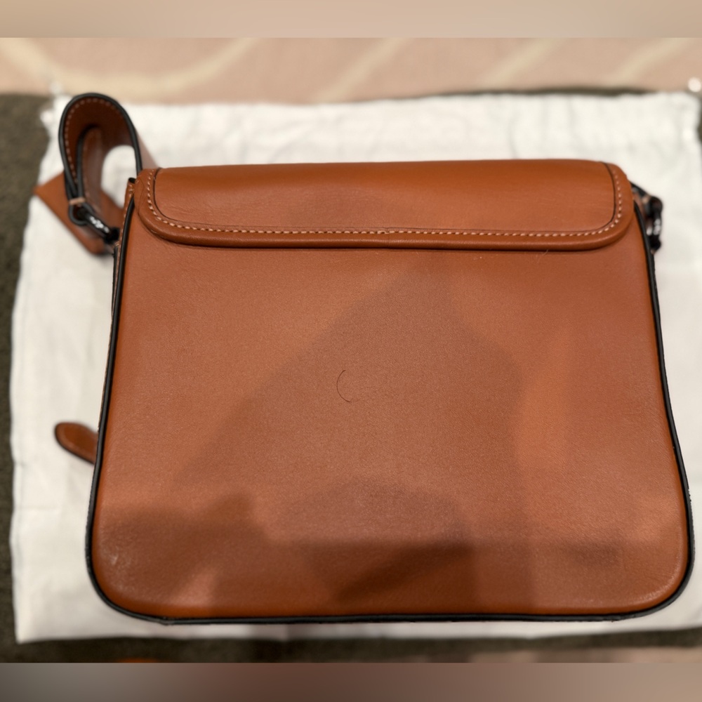 Coach Men's Tan Leather Crossbody Bag - Picture 3 of 5